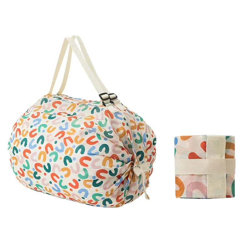 sac de courses pliable, sac de rangement portable de voyage étanche, sac de plage, sac d'épicerie de supermarché