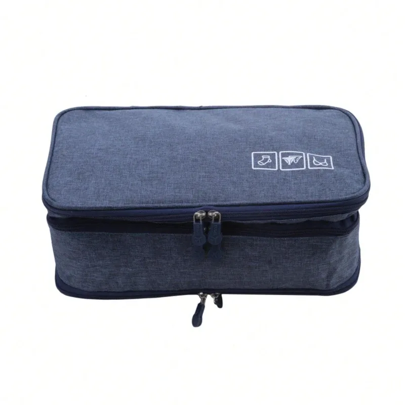 organisateur d'emballage de voyage, 1 pièce, sac de rangement léger à fermeture éclair pour sous-vêtements chaussettes accessoires pour bagages et valises sac de voyage