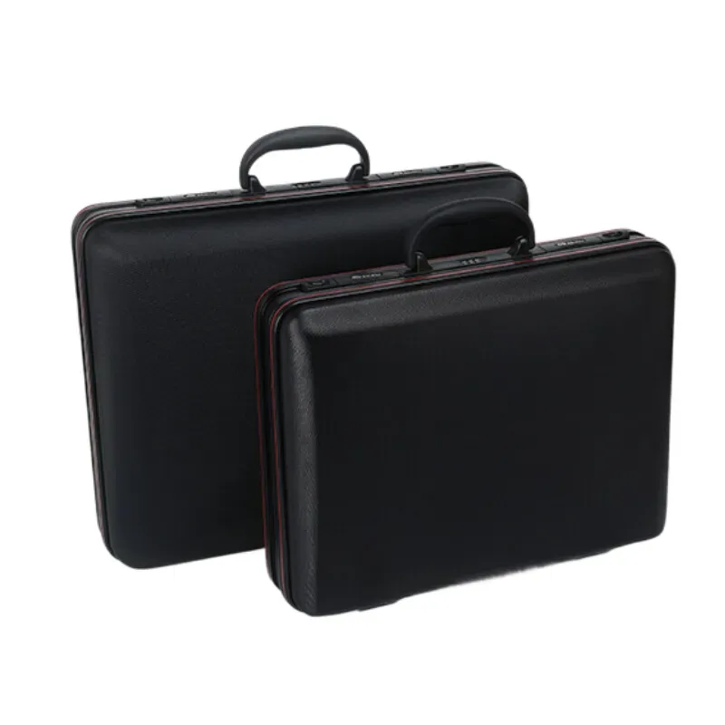 porte-documents pour outils professionnels, abs robuste + cadre en aluminium, serrure tsa et compartiment pour ordinateur portable 17 pouces, sac pour voyage d'affaires