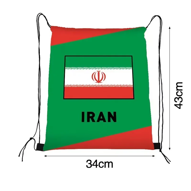 nouveau sac à cordon 2026 pour les fans de football |   sac à dos portable imperméable avec motif imprimé - sac de sport d'extérieur