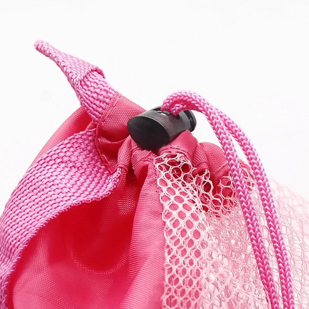 grand sac de plage en filet pour enfants, sac à dos pliable pour jouets de sable, sacs de rangement pour piscine, sac fourre-tout de voyage en filet à double bretelles