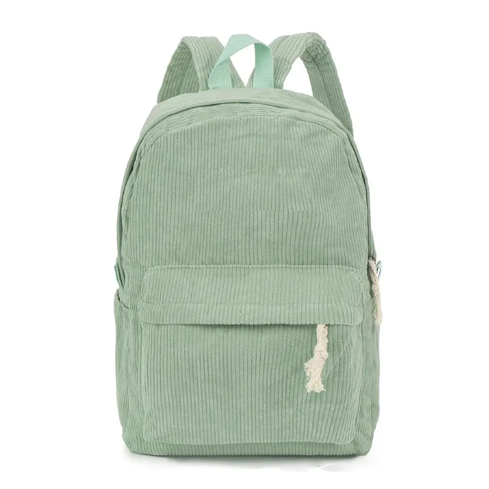sac à dos personnalisé en velours côtelé avec broderie de nom en corde de coton – cadeau de rentrée scolaire pour enfants, filles et garçons