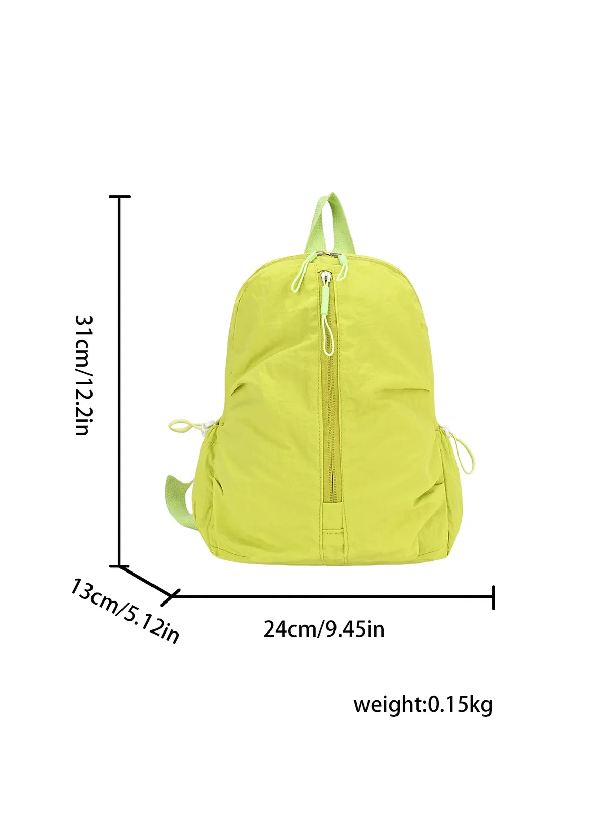 nouveau sac à dos en nylon 2026 – sac à dos décontracté pour voyage et usage quotidien, grande capacité, sac à dos scolaire souple plissé multicolore