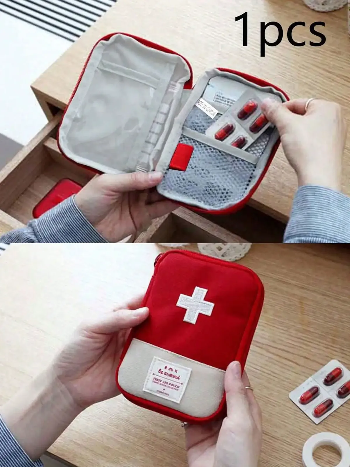 Trousse de premiers secours simple et pratique, sac de rangement pour médicaments, sac organisateur médical, accessoires de sac à dos, adaptés aux voyages en plein air