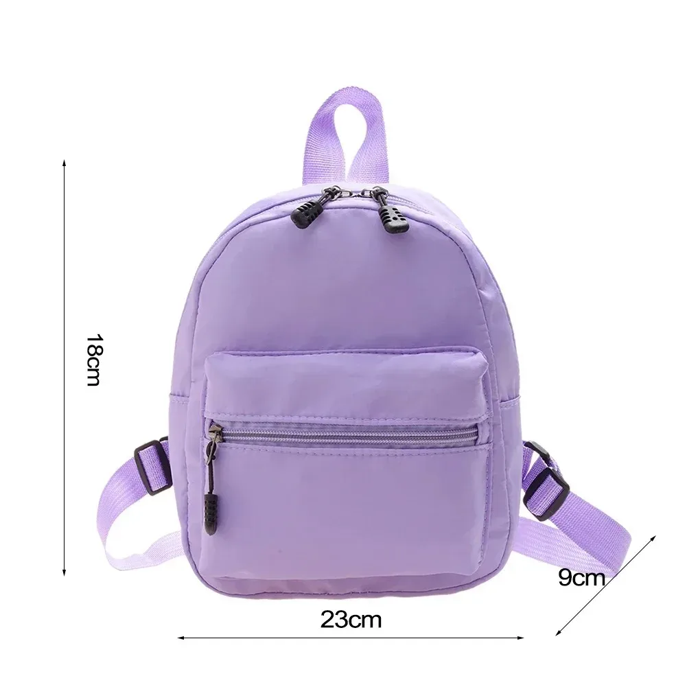 sac à dos en nylon, mini cartable pour filles, petit sac de voyage mignon pour femmes, sac à dos décontracté solide et imperméable, à la mode