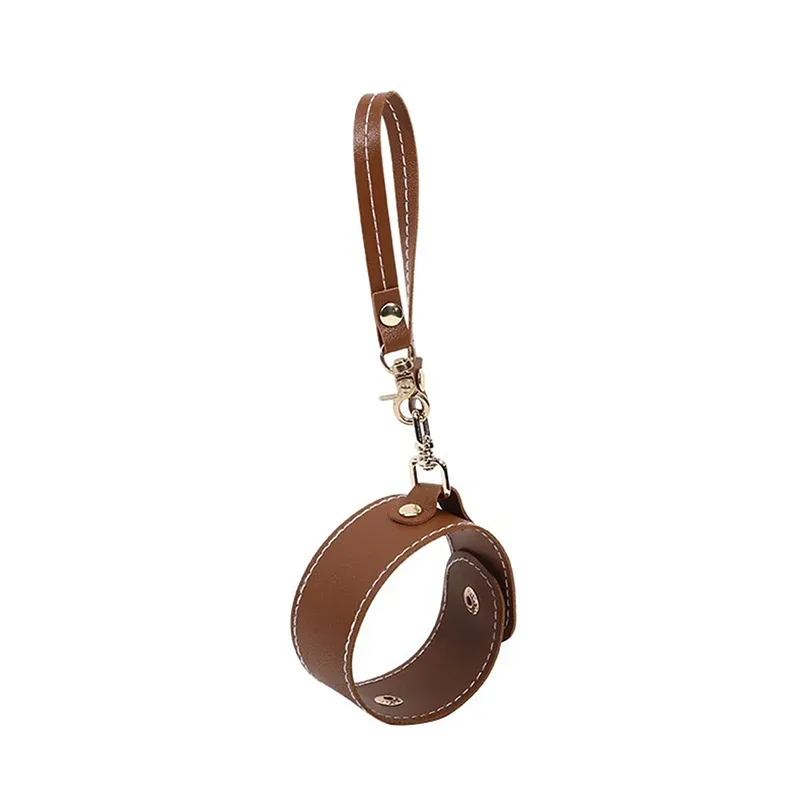 porte-gant et écharpe en cuir pu, multifonctionnel, tendance, sangle, voyage en plein air, randonnée, escalade, sac à dos, clip de chapeau, clip de rangement pour serviettes