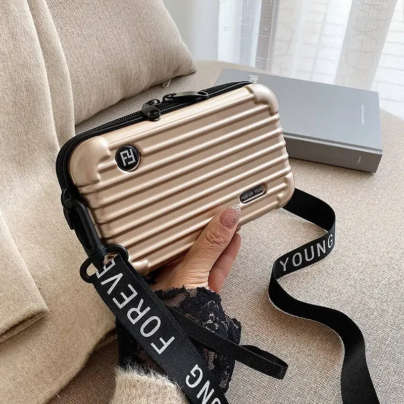 nouveau sac bandoulière de grande capacité, sac de maquillage multifonctionnel à coque rigide, mini valise, sac de maquillage portable pour femmes