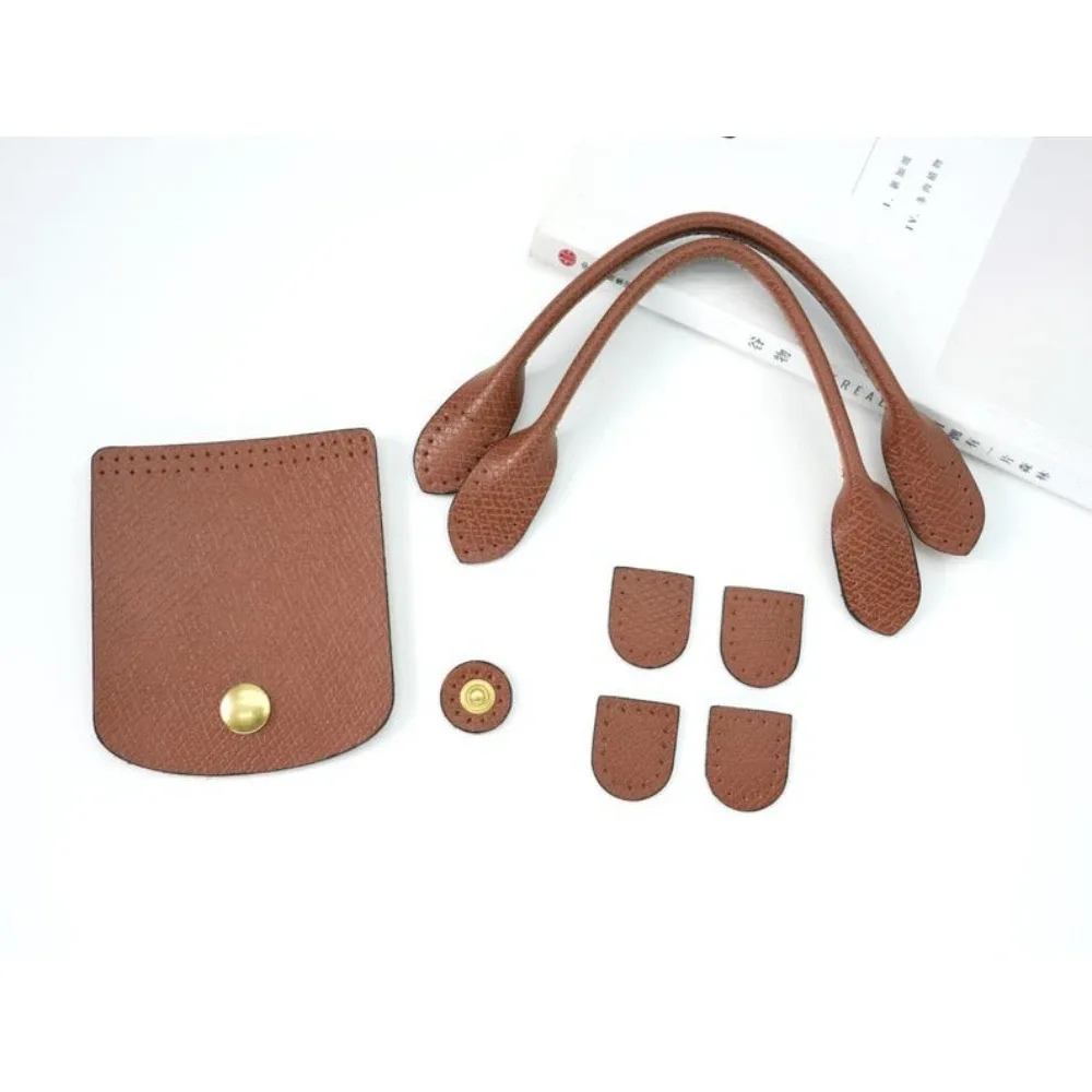 poignée de sac à main en cuir végétalien, sangle de fond de sac style dumpling, fournitures de fabrication de sacs fourre-tout diy, quincaillerie de remplacement pour artisans femmes