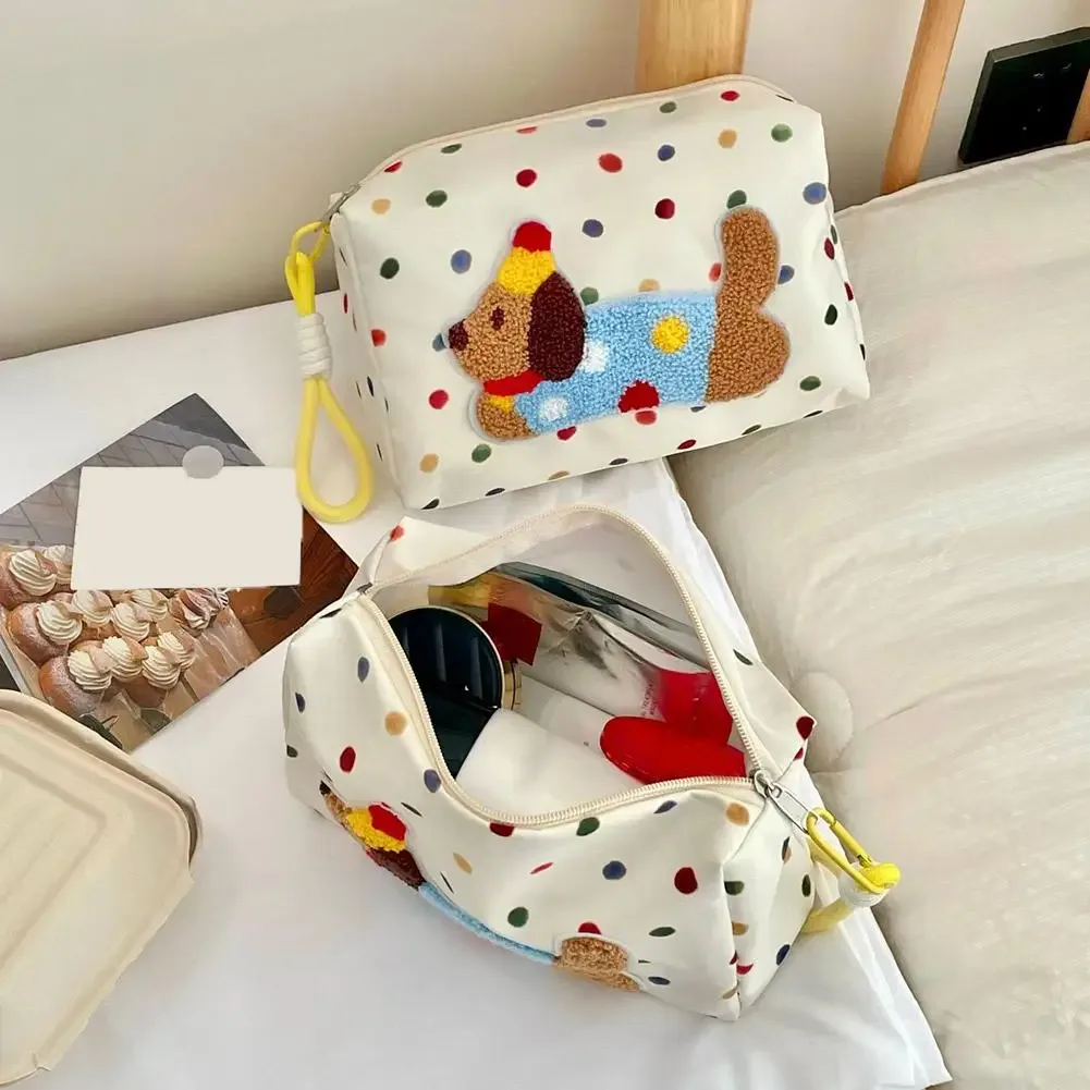 dachshund gifts trousse de maquillage, sac de rangement de maquillage de grande capacité, trousse de toilette de voyage portable pour femmes, trousse à cosmétiques