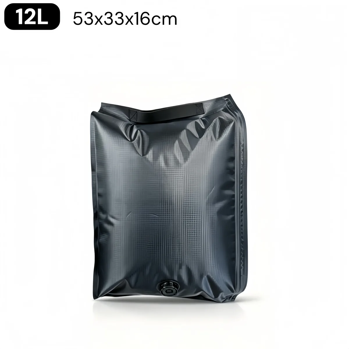 tissu vide compression pack 3d hermetique auto compression pet pe 12l 23l anti rayure abrasion, sans pompe reutilisable maison voyage bagage organisateur noir gris marron pliable compact durable leger valve unique