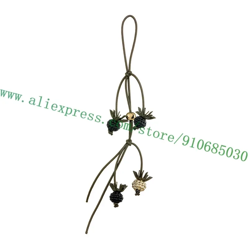 joli sac en cuir fleur de fruits, pendentif à breloque, décoration suspendue, ornement pour sac à main, sac à dos, porte-clés de voiture