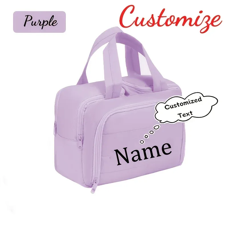 trousse de toilette personnalisée de grande capacité, pochette à maquillage multifonctionnelle, idéale pour la rentrée scolaire et les idées de cadeaux de noël