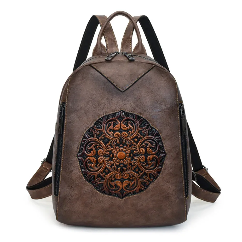 sacs à dos de luxe vintage 2026 pour femmes, sacs à main en cuir souple grande capacité, sacs à dos de voyage et de trajet pour femme, mochilas