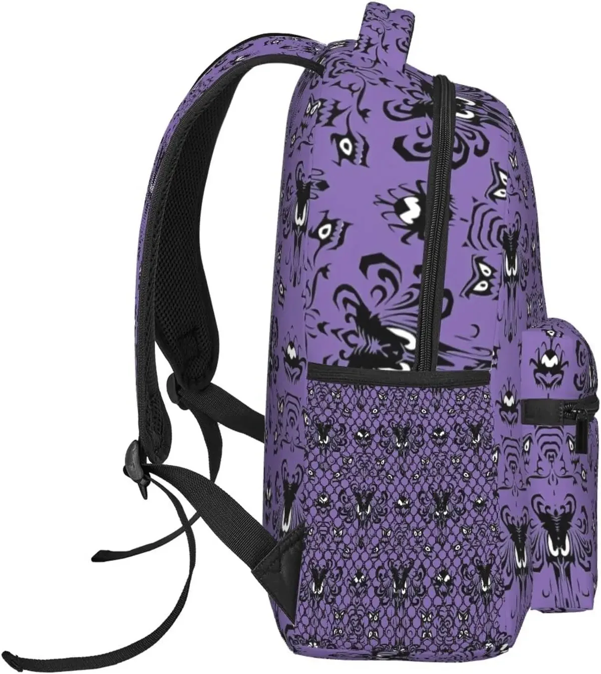 sac à dos d'école unisexe haunted horror mansion, imprimé en 3d, dessin animé drôle, sacs à dos pour ordinateur portable, sac à dos décontracté et durable