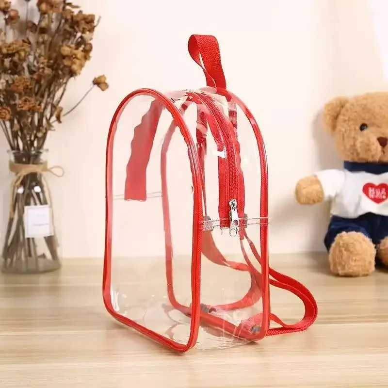 sac à dos transparent en pvc, approuvé pour les stades, sac transparent pour l'école, les concerts, la sécurité, les voyages, unisexe