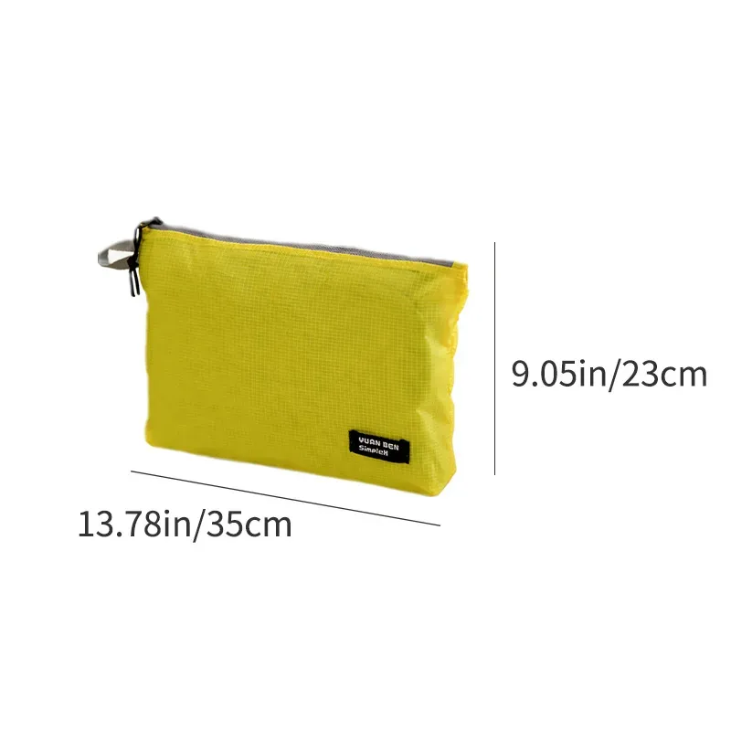 sac de rangement de voyage imperméable, sac de toilette portable de grande capacité pour les voyages d'affaires, sac organisateur de documents divers