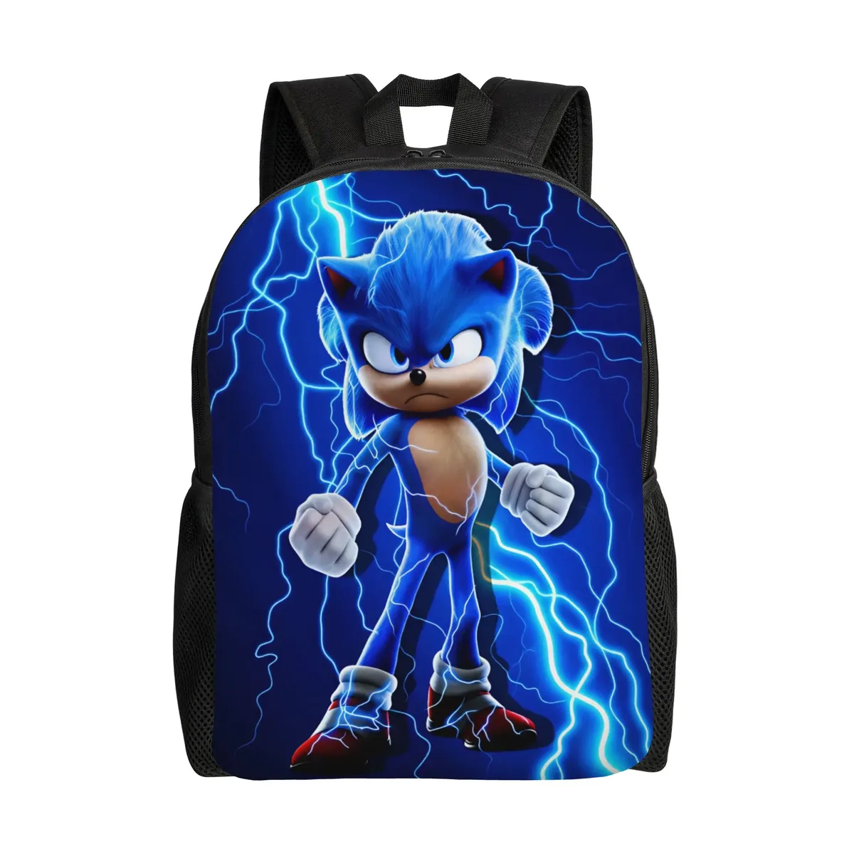 sac à dos sonices cartoon, sac à dos sportif en polyester pour étudiants, léger, kawaii, sacs d'école, sac à dos
