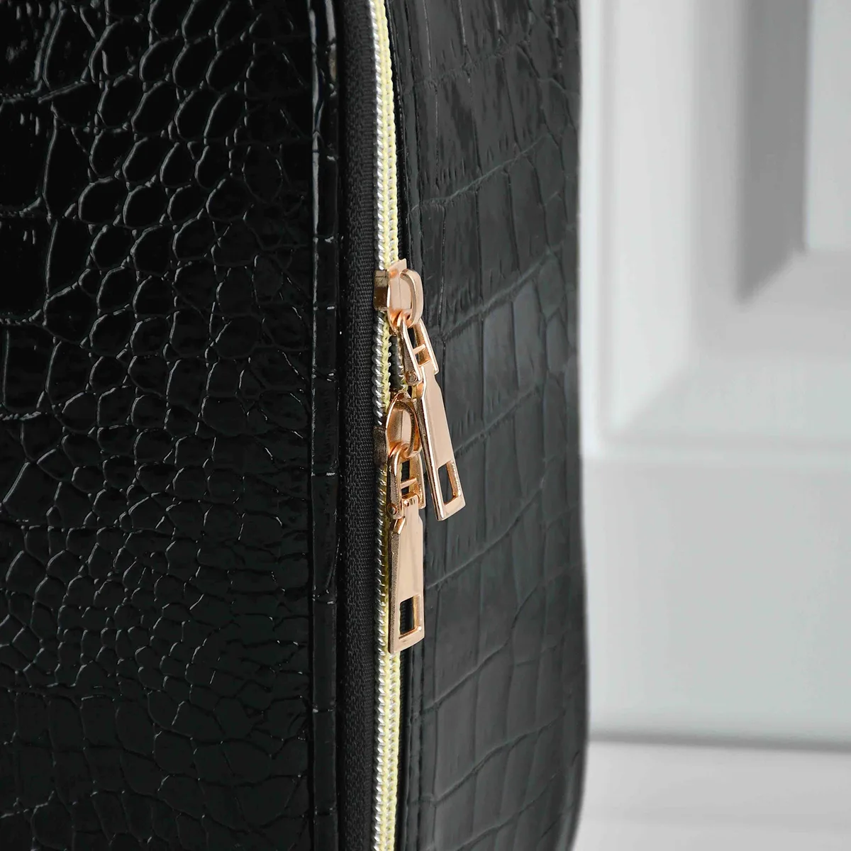 sac à cosmétiques motif crocodile, étui de rangement de voyage portable, étui de maquillage multifonctionnel, partition, nouveau, 2021