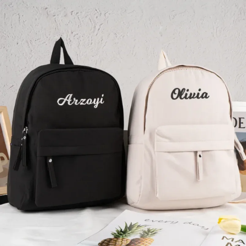 sac à dos personnalisé pour enfant, sacs d'école avec nom brodé, sac de livre pour enfants, sac à dos pour étudiants, sac à couches pour tout-petits, cadeaux