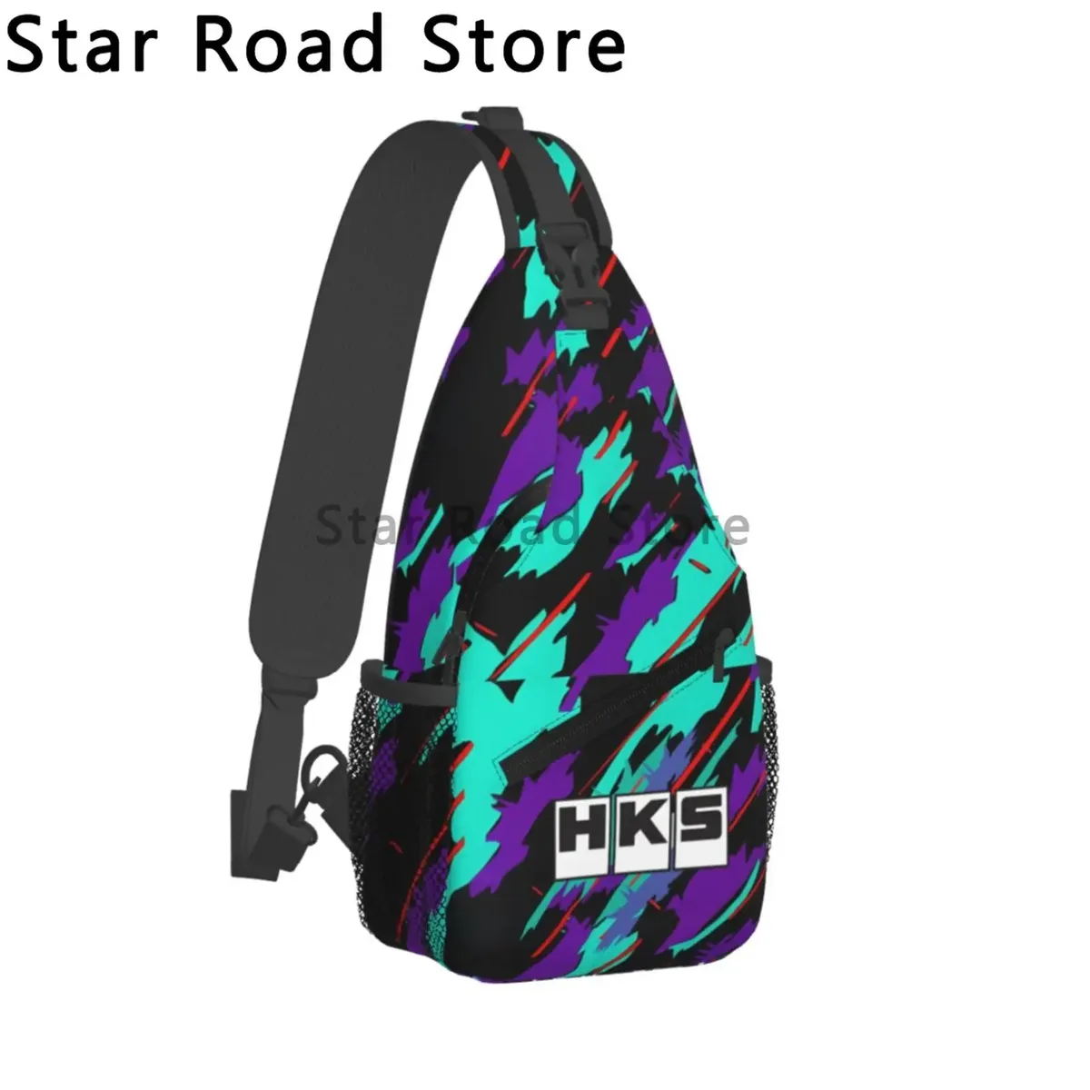 hks advan-sac à dos à bandoulière avec logo jdm pour homme et femme, observateur, réglable, décontracté, voyage, randonnée