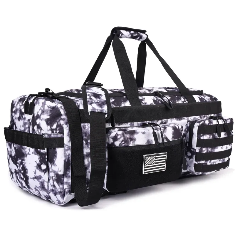lhi 50l 3 en 1 sac de voyage hommes grands sacs de sport de sport sac à dos militaire tactique avec compartiment à chaussures et poche humide
