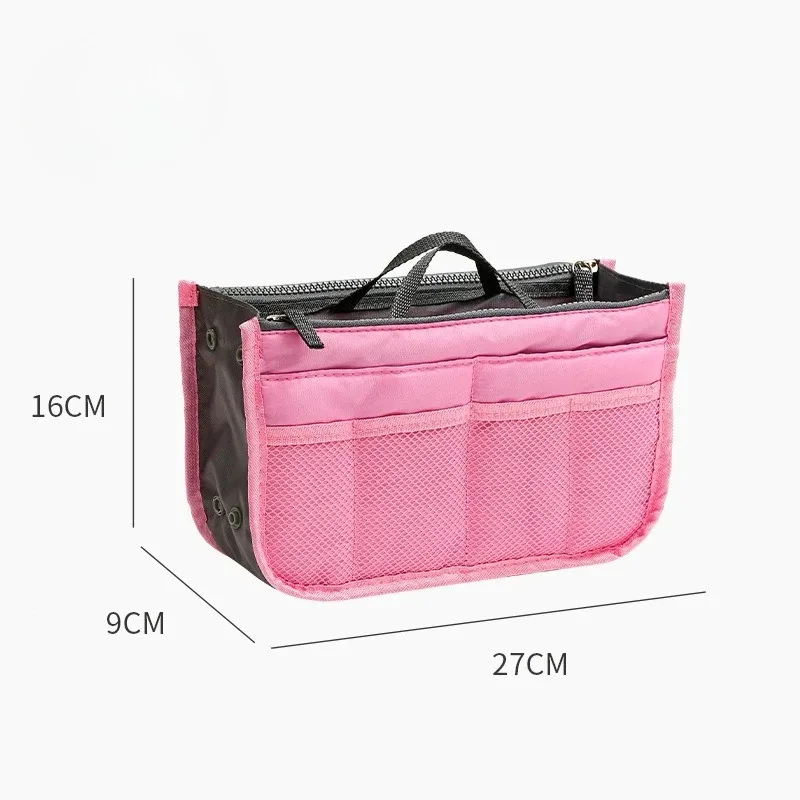 organisateur de sac à main en nylon pour femme, grand insert de rangement pour sac de voyage, trousse de maquillage, sac fourre-tout pas cher pour femme