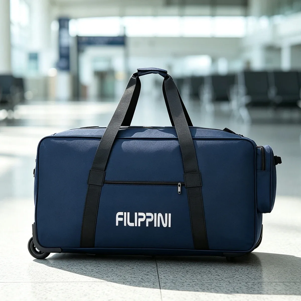 sac de voyage pliable imperméable pour bagages à main avec grande capacité pour ranger les bagages, valise à roulettes et compartiments divisés