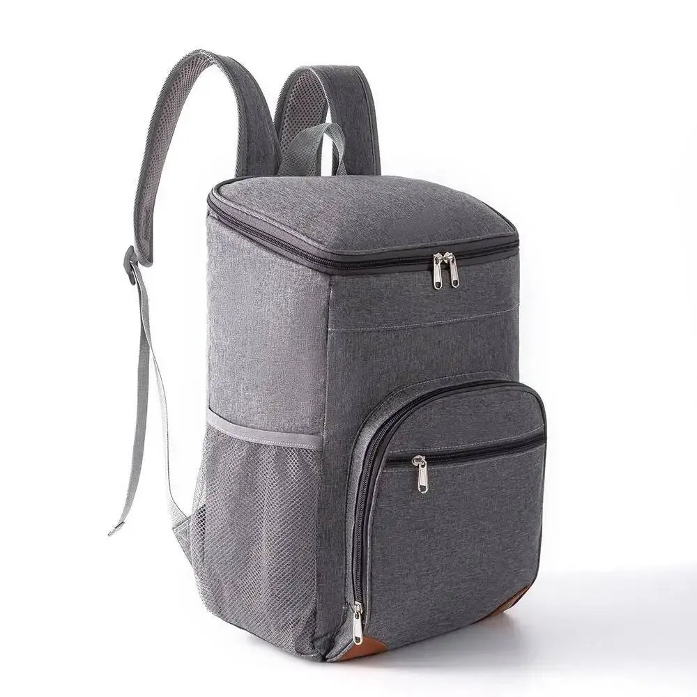 sac de glace d'extérieur anti-fuite, sacs à double épaule de conservation de la fraîcheur, sac à dos isolé, sac à dos isotherme de pique-nique de grande capacité