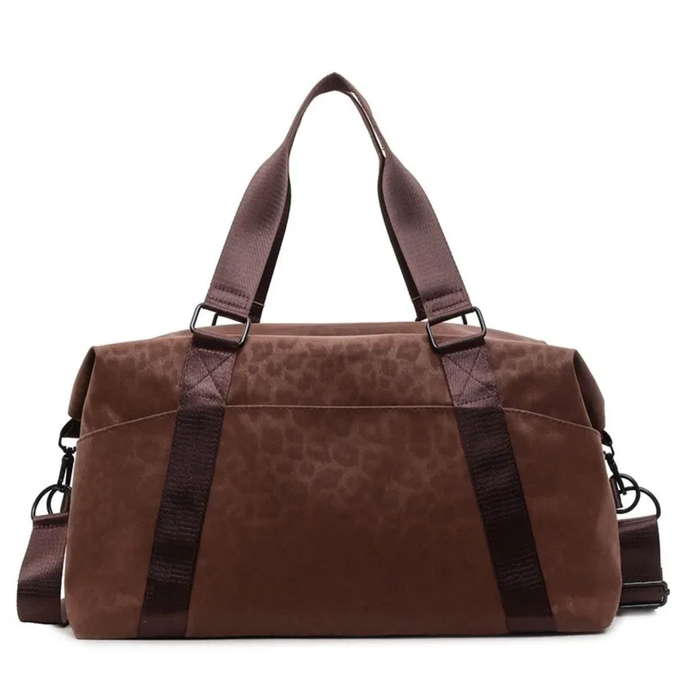 sac de voyage à imprimé léopard, imperméable, multifonctionnel, grande capacité, sangle réglable, sac à main léger et portable