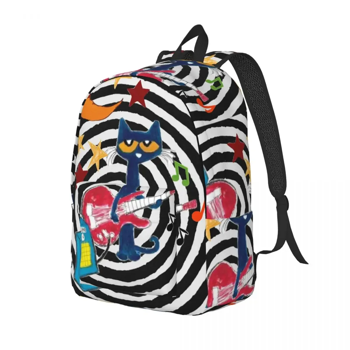 pete the cat sac à dos d'écolier, sac à dos de randonnée, sac à dos de voyage pour garçons et filles, sac à bandoulière