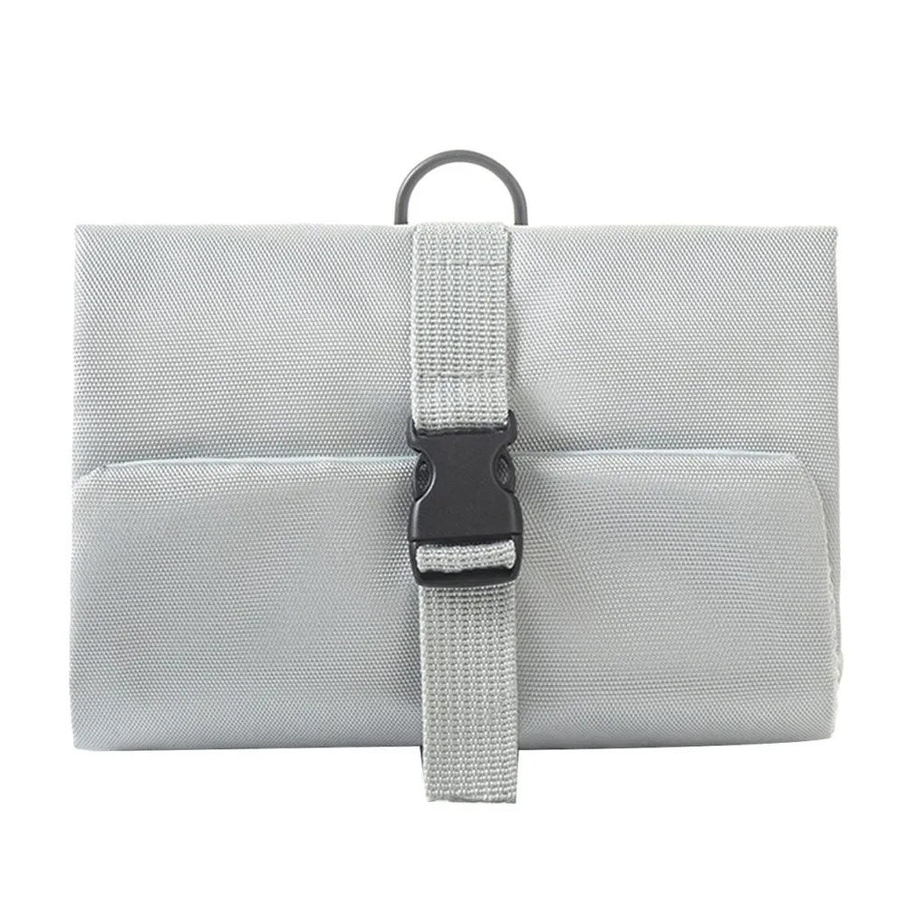 sac de toilette pliable avec crochet, multifonctionnel 3-en-1, sac de voyage grande capacité, sac de rangement cosmétique détachable