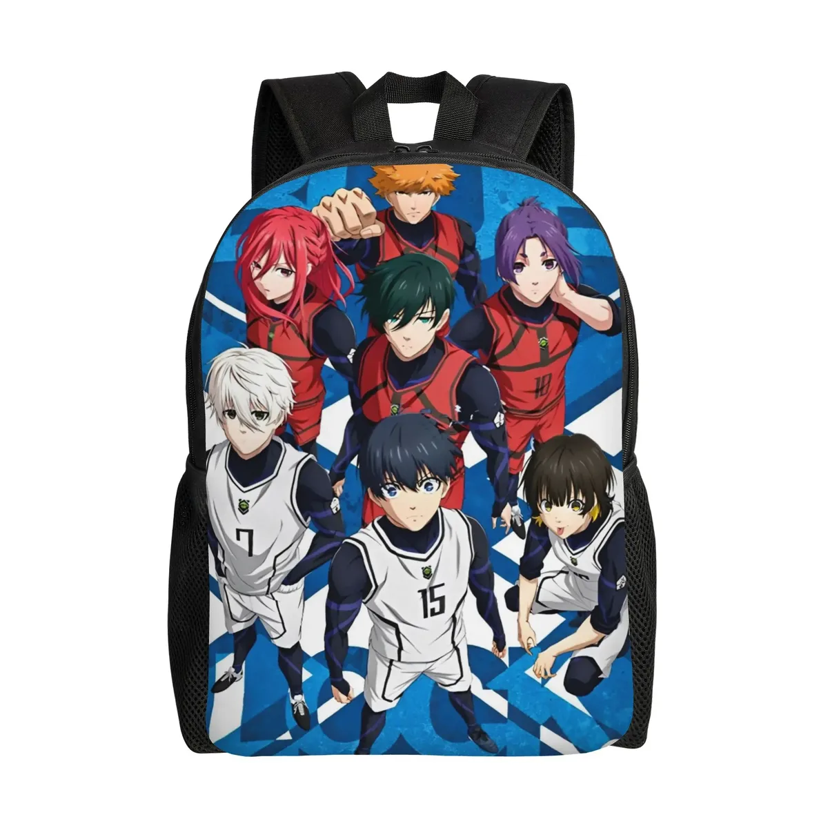 sac à dos pour femmes yoichi isagi blue locks anime, sac d'école pour enfants, sac à dos pour ordinateur portable, sac à bandoulière de voyage pour adolescents