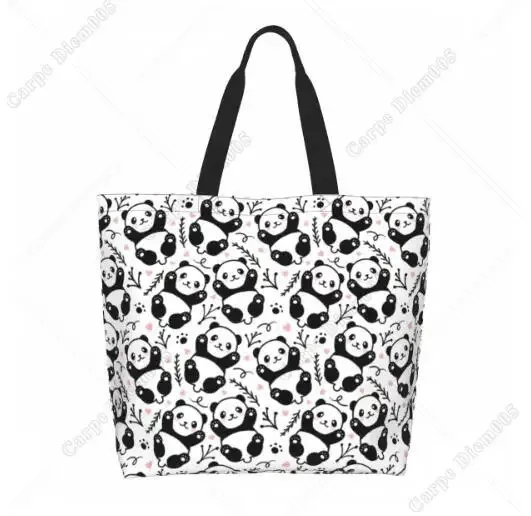 krasnocute-grand sac fourre-tout de dessin animé pour femme, sac à main réutilisable décontracté, grand sac initié, shopping, épicerie, travail, mode