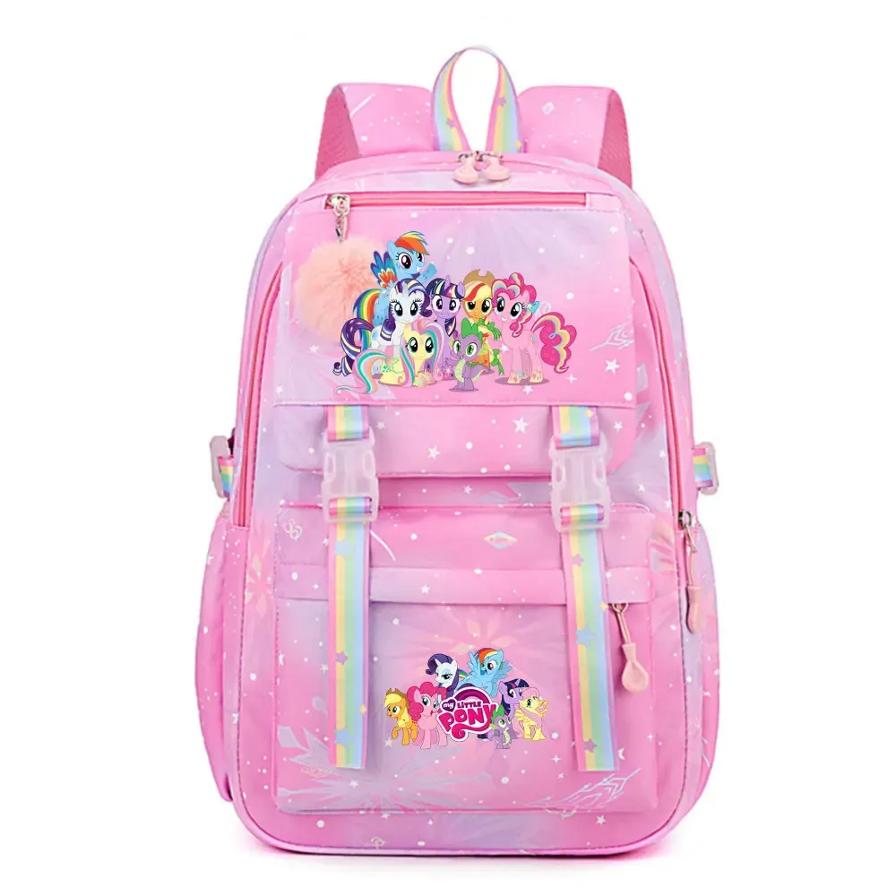 my little pony sac à dos imperméable de grande capacité pour femmes et filles, sac à dos léger pour l'école, sac à dos de voyage décontracté