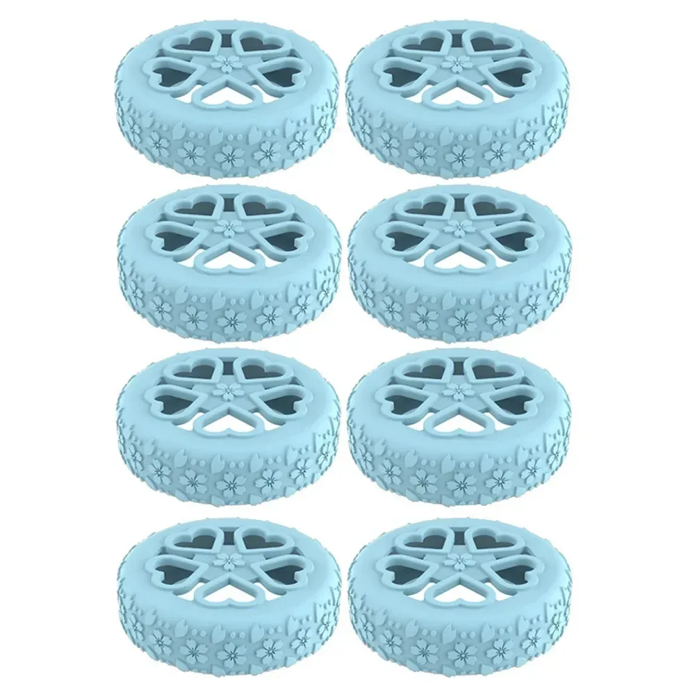 juste de protection en silicone pour roues de valise, chaussures de roulette à bagages shoes, son silencieux, structurels ent, anti-delhi, bruit sap, 8 pièces