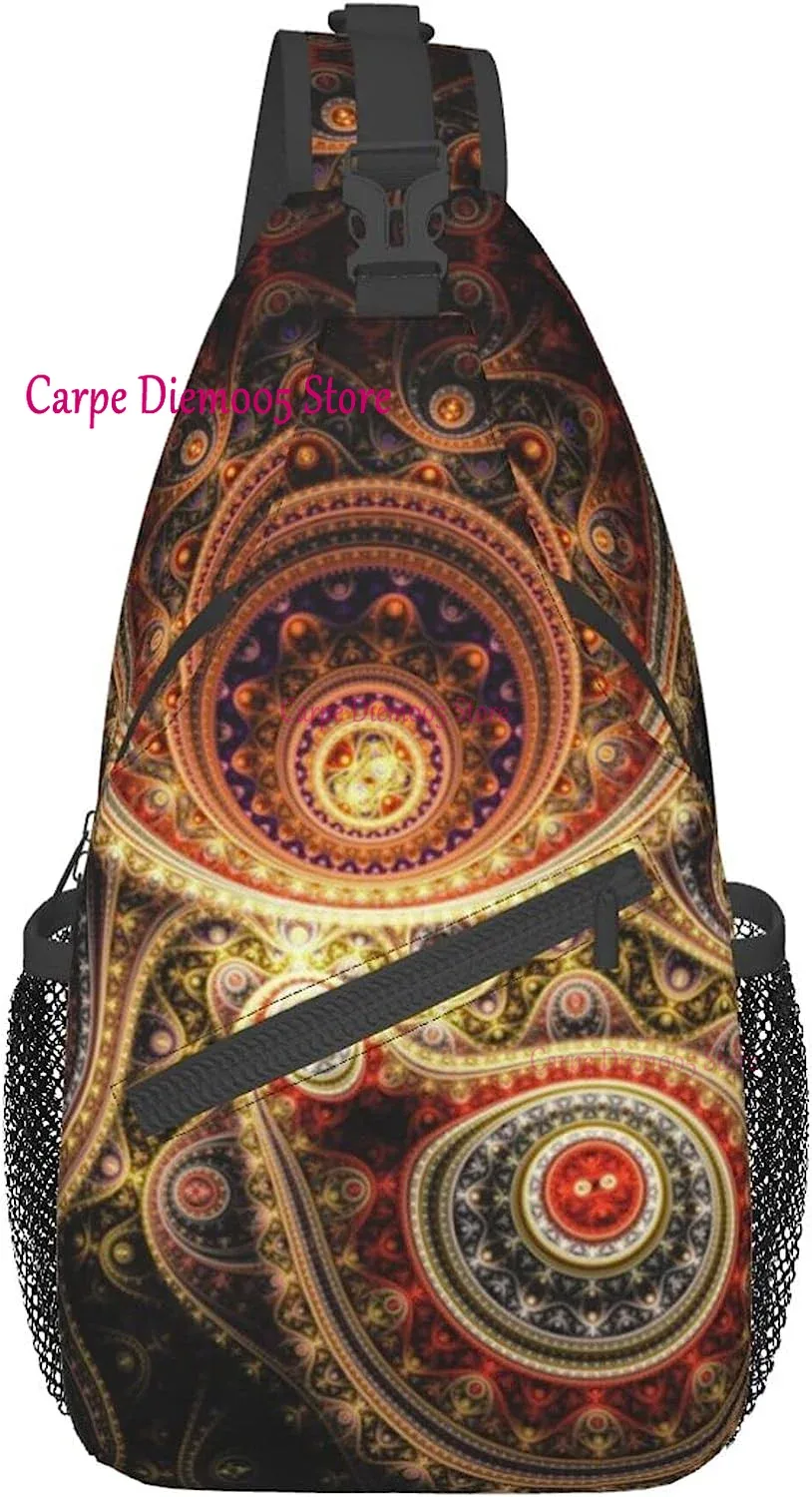 sac à bandoulière bandana paisley noir pour sac à dos à bandoulière sac de poitrine décontracté sac à dos pour randonnée marche vélo voyage cyclisme