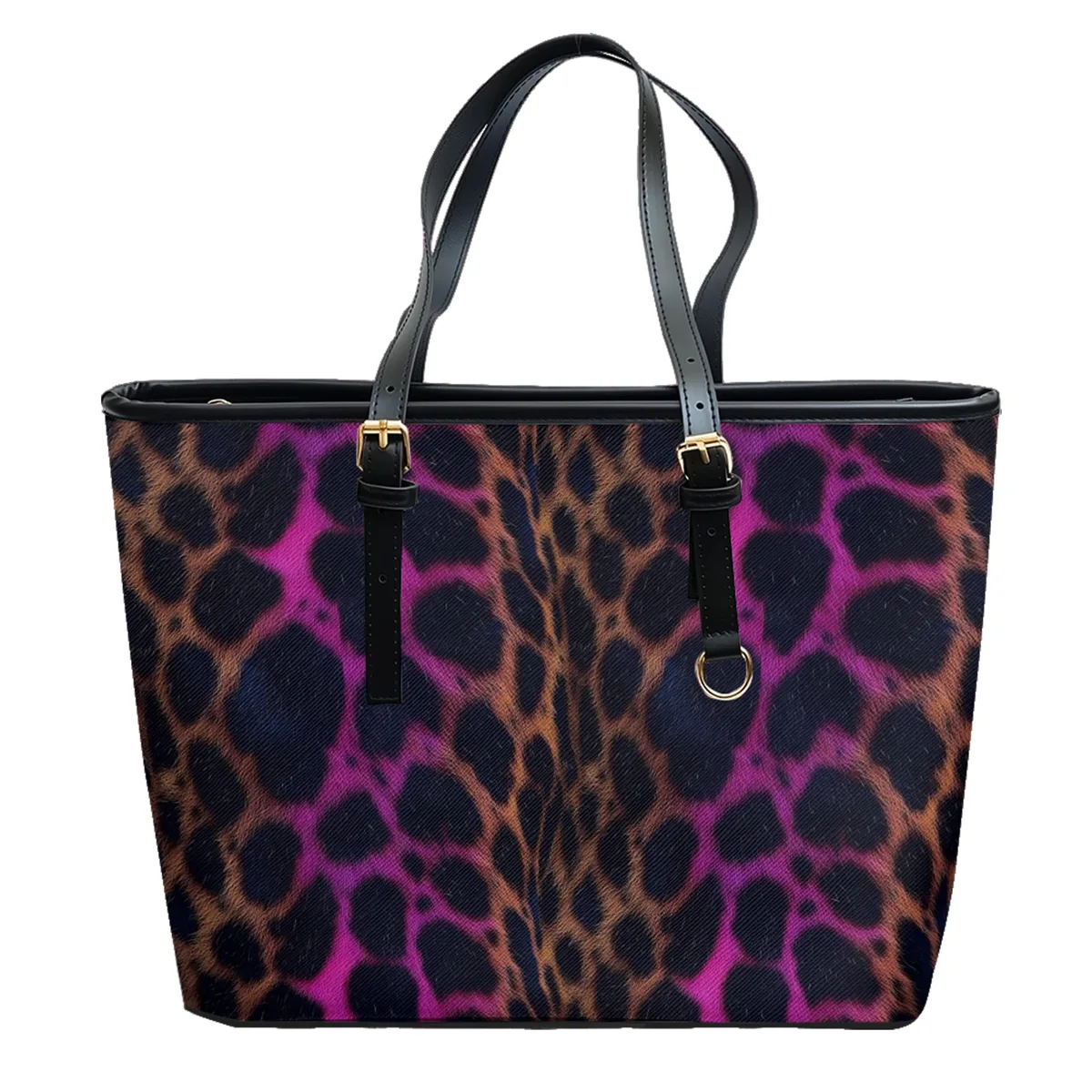 urban neon leopardia multicolore imprimé oxford pvc cuir sac à bandoulière fermeture éclair léger voyage fourre-tout travail quotidien week-end sac à main