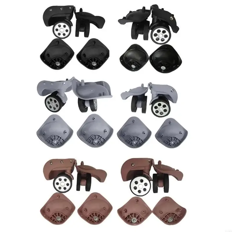 q1qa 1 paire valises à bagages a79, roulettes pivotantes, accessoires réparation pour