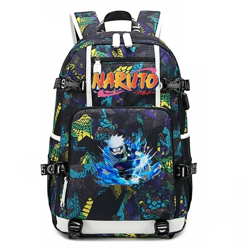 sacs à dos uzumaki naruto uchiha sasuke, sac à dos camouflage, sac à dos de grande capacité, sac de voyage, sacs d'école décontractés pour adolescents, pour cadeau