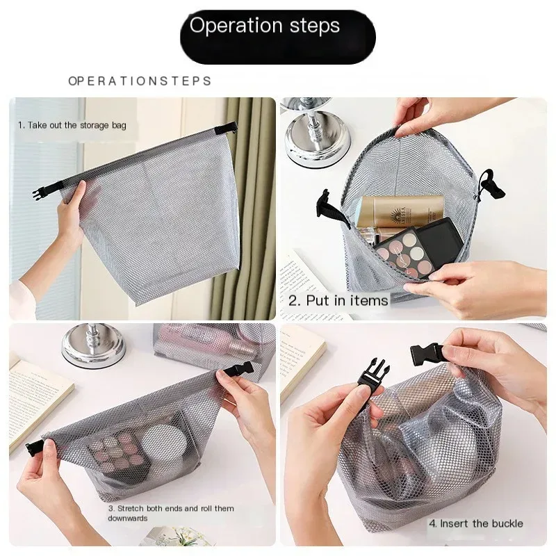 sac à cordon de grande capacité, sac de toilette d'extérieur pour hommes et femmes, sac de rangement étanche, vêtements de fitness, salle de bain et natation