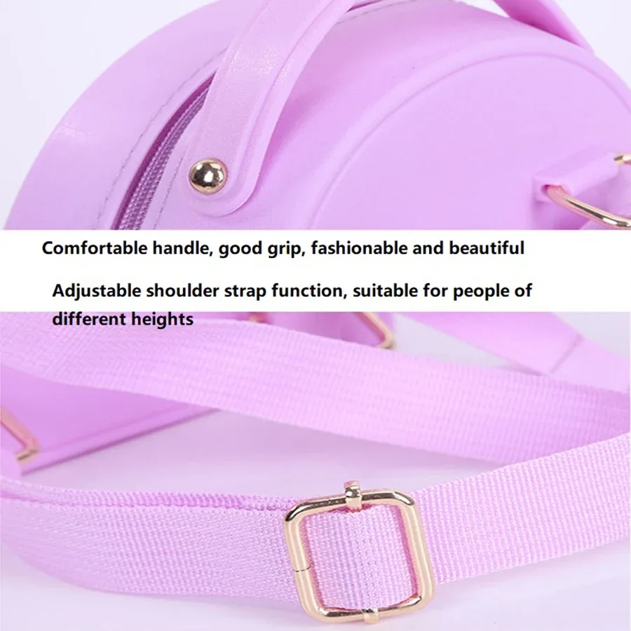 sac à bandoulière en gelée couleur bonbon pour filles, sac de voyage, sac de shopping décontracté, sac à dos créatif pour enfants, sac à dos diy à trous pour dessins animés