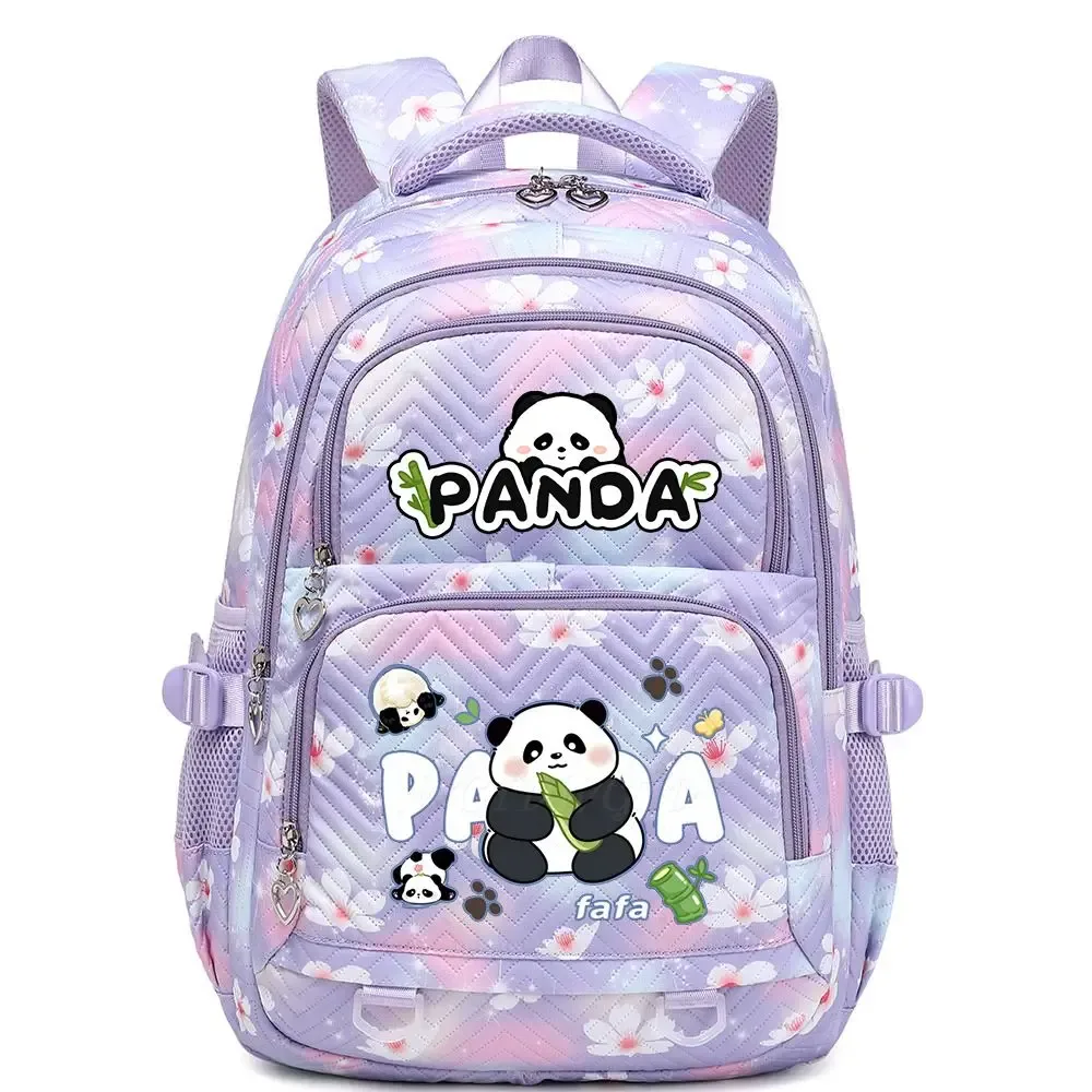 nouveau panda he hua sac à dos mignon dessin animé imprimé étudiant cartable mode garçons filles haute qualité grande capacité voyage sacs à dos
