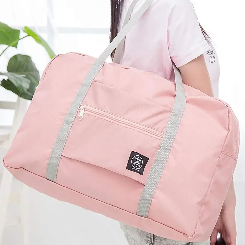 sac de voyage léger pliable en nylon résistant à l'eau, sac de sport portable et durable, se fixe à la valise