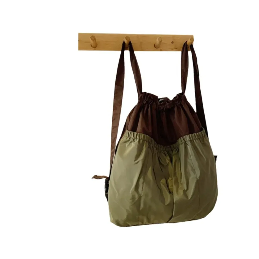 sac à dos pliable de grande capacité, sac de voyage réutilisable et étanche avec cordon de serrage, poignée confortable, sac à bandoulière écologique pour le shopping