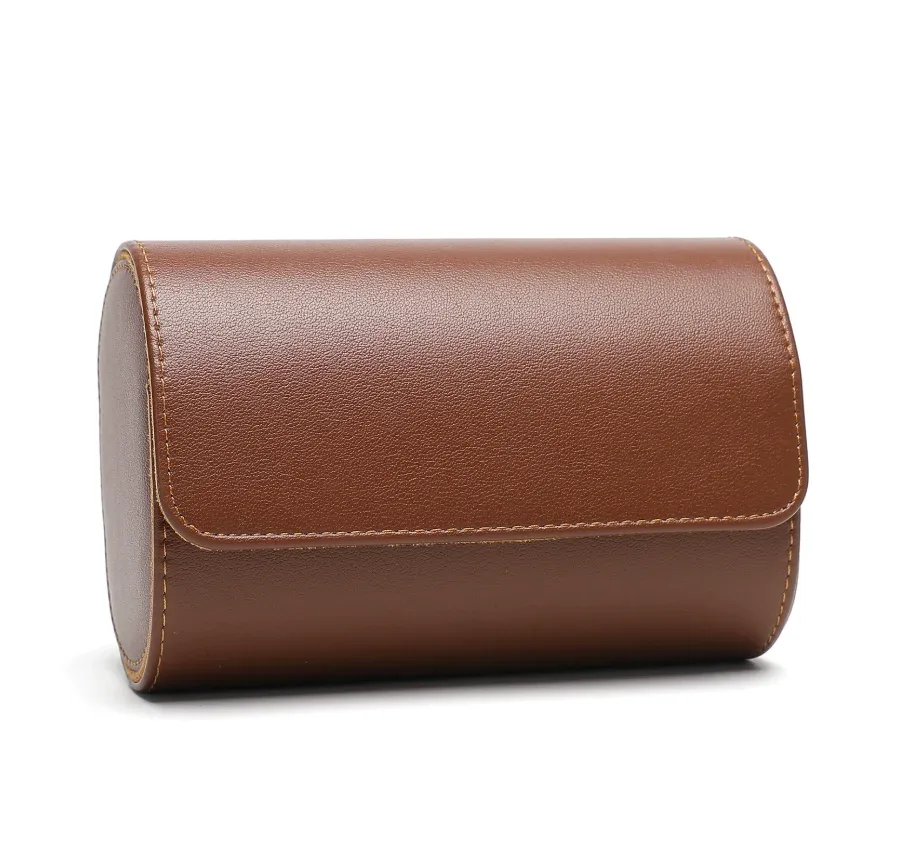 étui à montre personnalisé avec logo, en cuir pu de luxe, gravure de nom, organiseur pour hommes à 1, 2 ou 3 emplacements, boîte à montre de voyage, cadeau pour femmes, boîte de présentation de montre