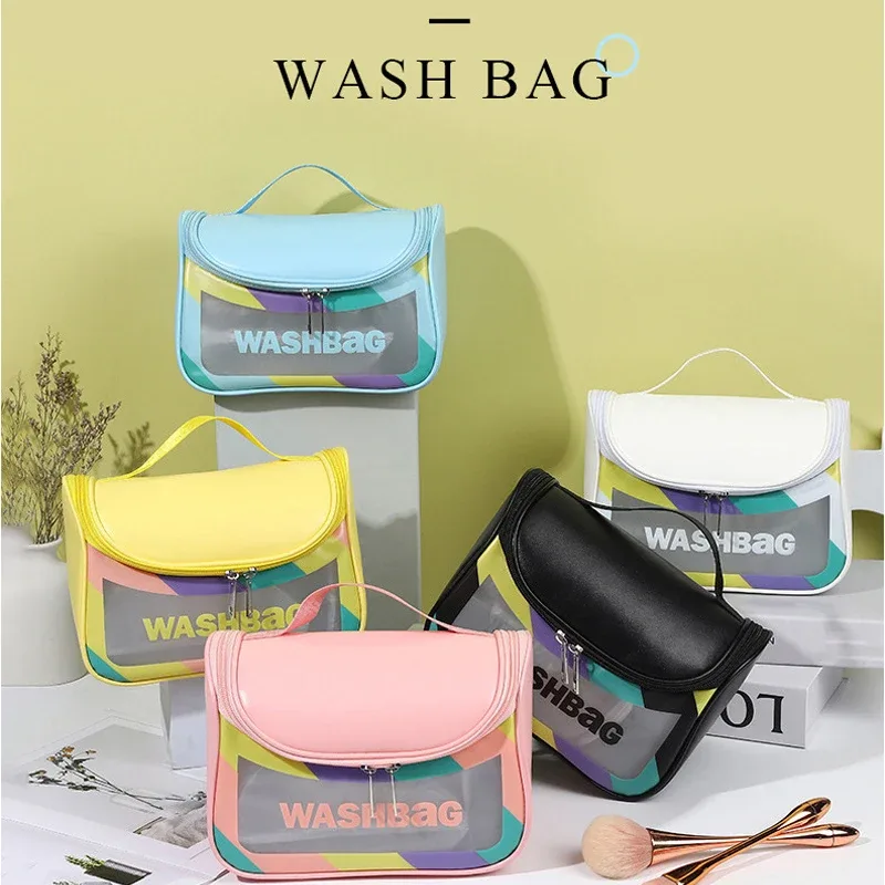 sacs à cosmétiques multifonctionnels de voyage portables pour femmes, sac de lavage, sac de natation étanche, sac de rangement de maquillage de grande capacité