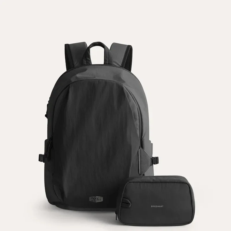 sac à dos de voyage bagsmart avec petit sac, grand sac à dos imperméable pour ordinateur portable de 15,6 pouces, sac à dos de week-end pour femme, sac à dos de cabine