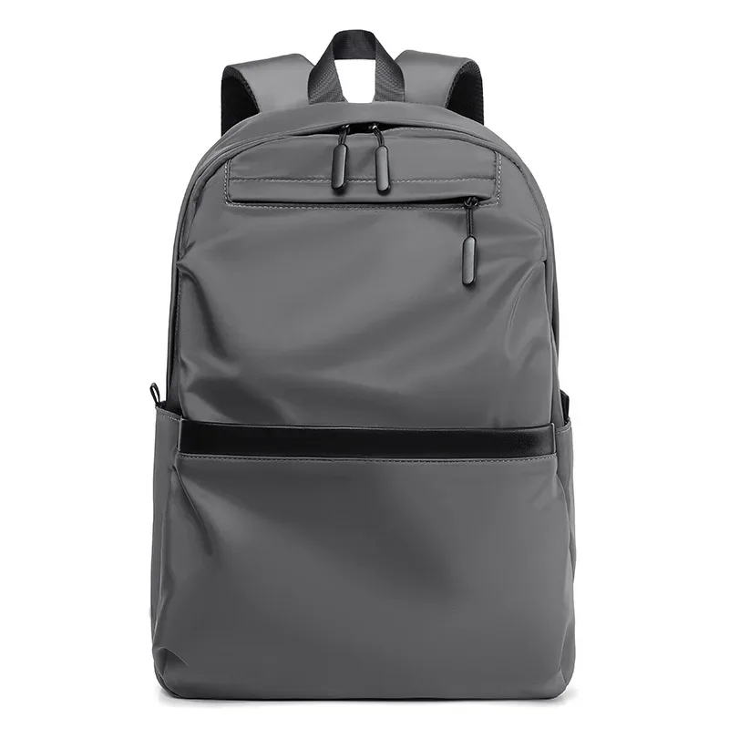 sac à dos pour ordinateur portable de grande capacité pour hommes, couleur unie, sac à dos de voyage et de loisirs