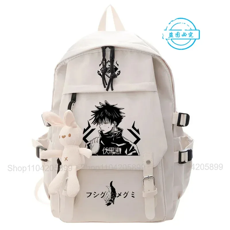 sac à dos jujutsu kaisen, sac d'école pour étudiants, cosplay, mochila, cadeaux pour garçons et filles, sac à dos de dessin animé, sac à dos pour ordinateur portable, sac à dos de voyage