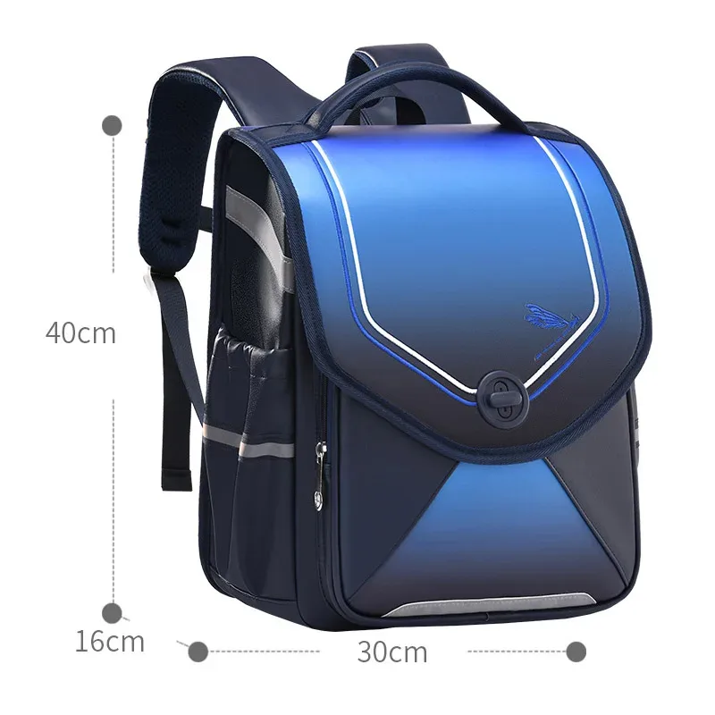 cartable japonais pour élèves du primaire, sac à dos de luxe pour enfants, sac de livre à rabat en pu, cartables de grande capacité, sac à dos d'école étanche